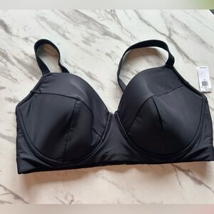 Old Navy Underwire Bikini Swim Top 2X Black
